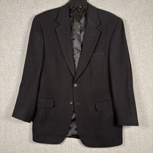 Jos. A. Bank Blazer Men's 40R Black 100% Camel Hair Sport Coat Two Button Jacket